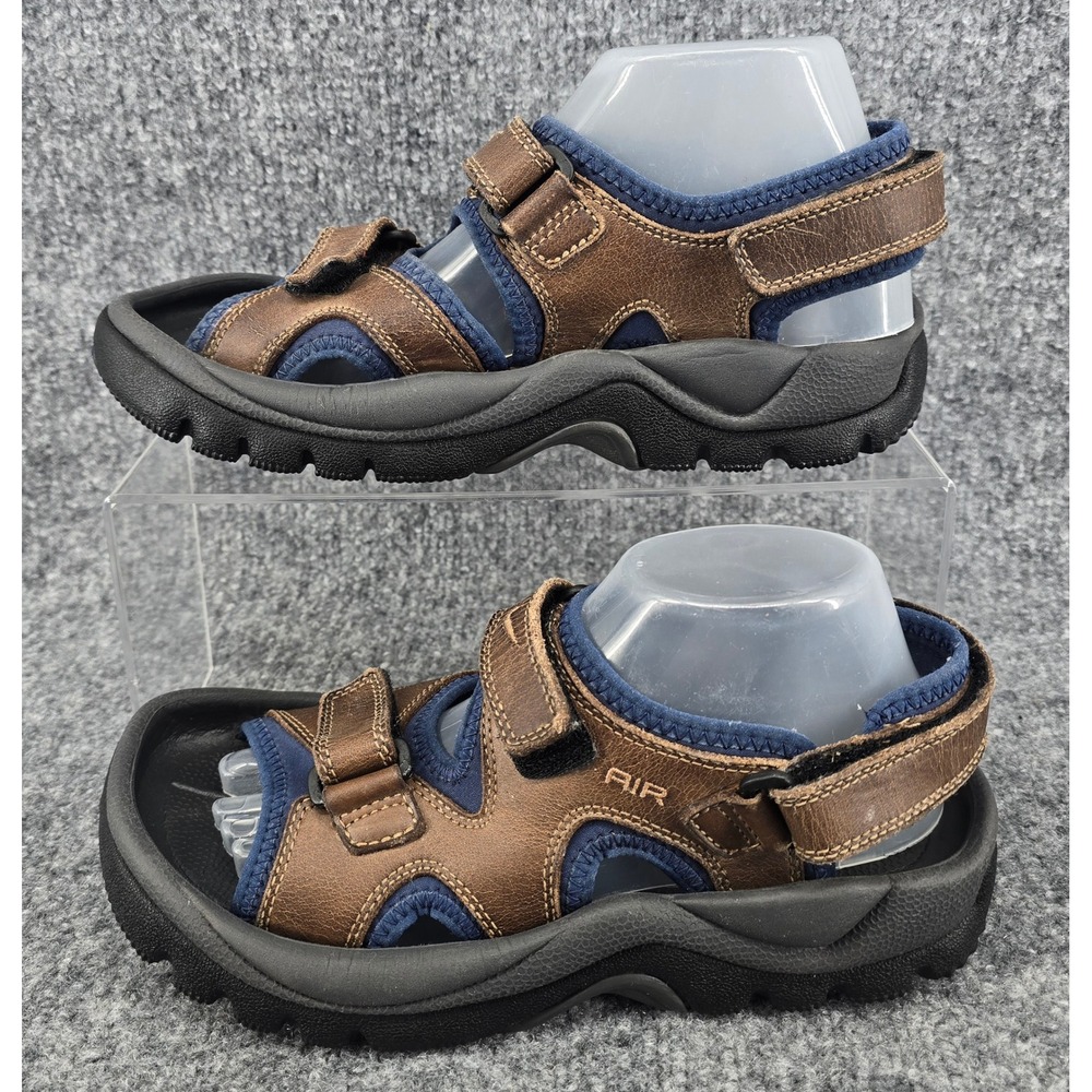 Nike Air Golf Sandals Womens 9 Brown Leather Spiked Strappy Sport 302135-221